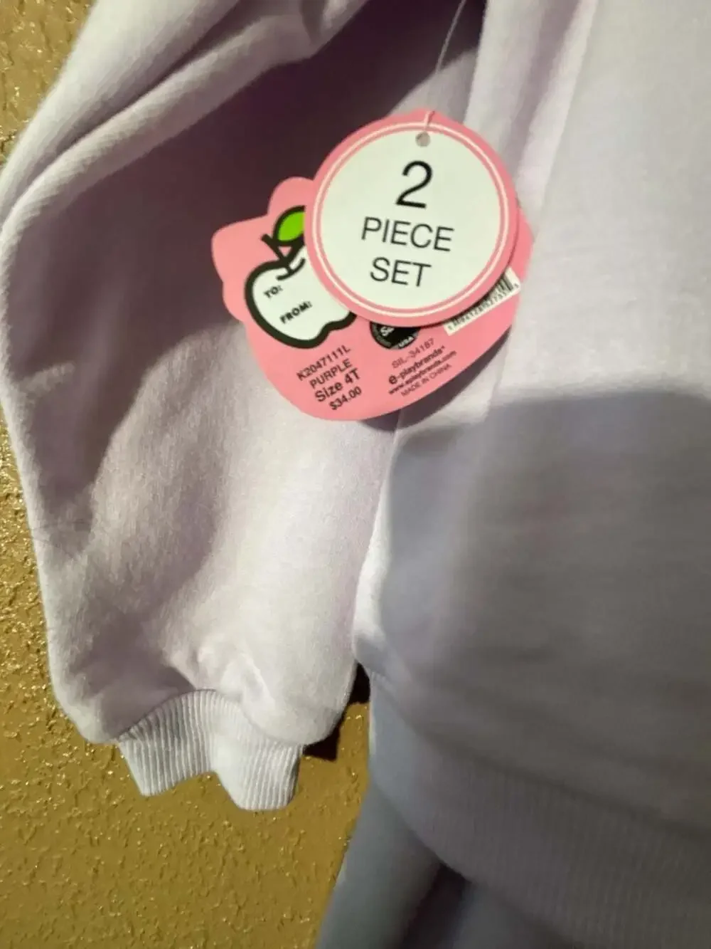 Hello Kitty Girls Fleece Sweatshirt and Jogger Pants 2-Piece Set Size 4T